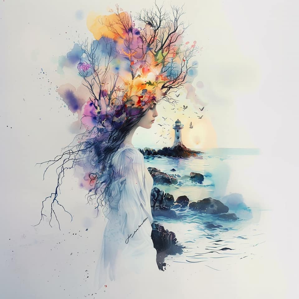 Panela - Watercolor ženska_7
