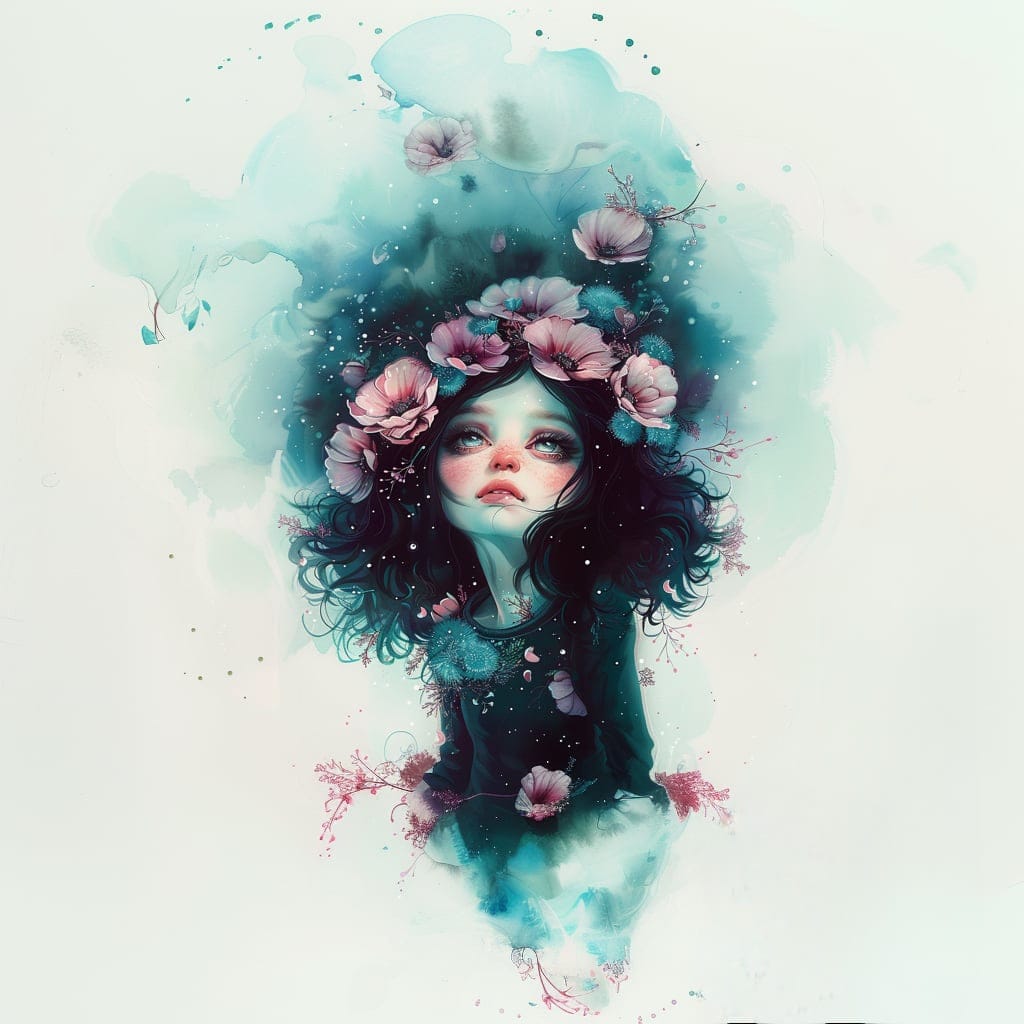 Panela - Watercolor deklica_3