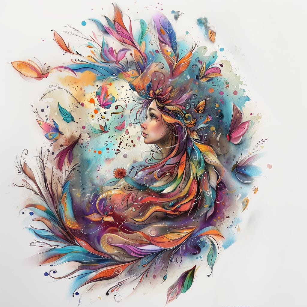 Panela - Watercolor ženska_13