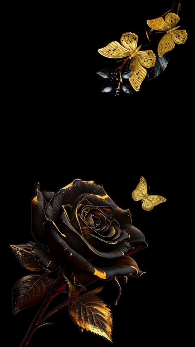 Tisk po naročilu - Panela - Črna vrtnica