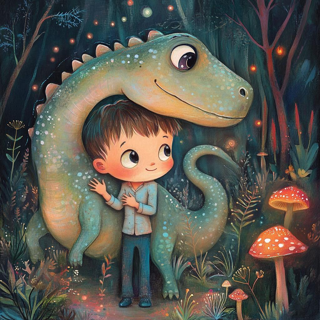 Panela - Fantek z dinozavrom