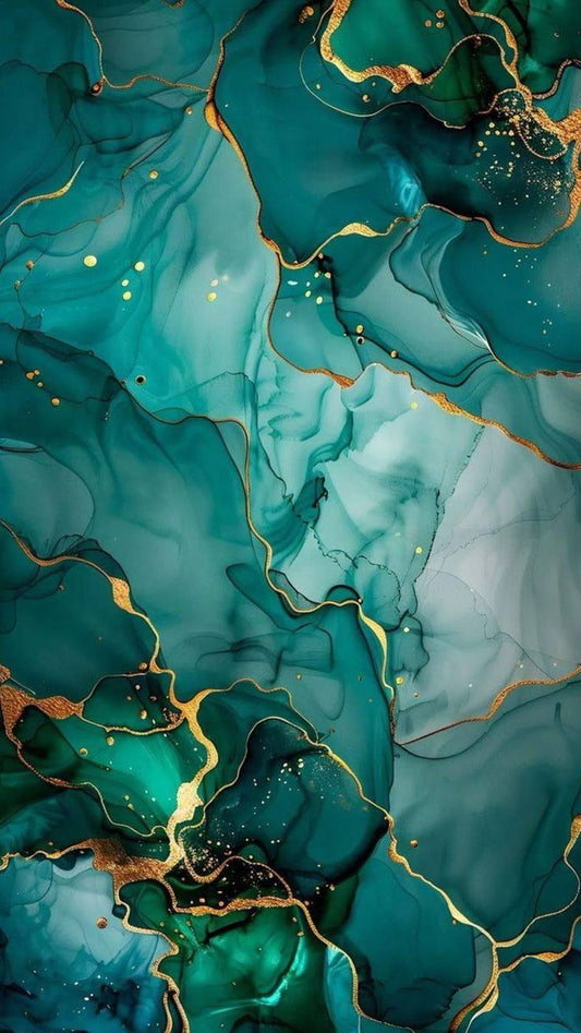 Tisk vzorca po naročilu - Turkizni marble