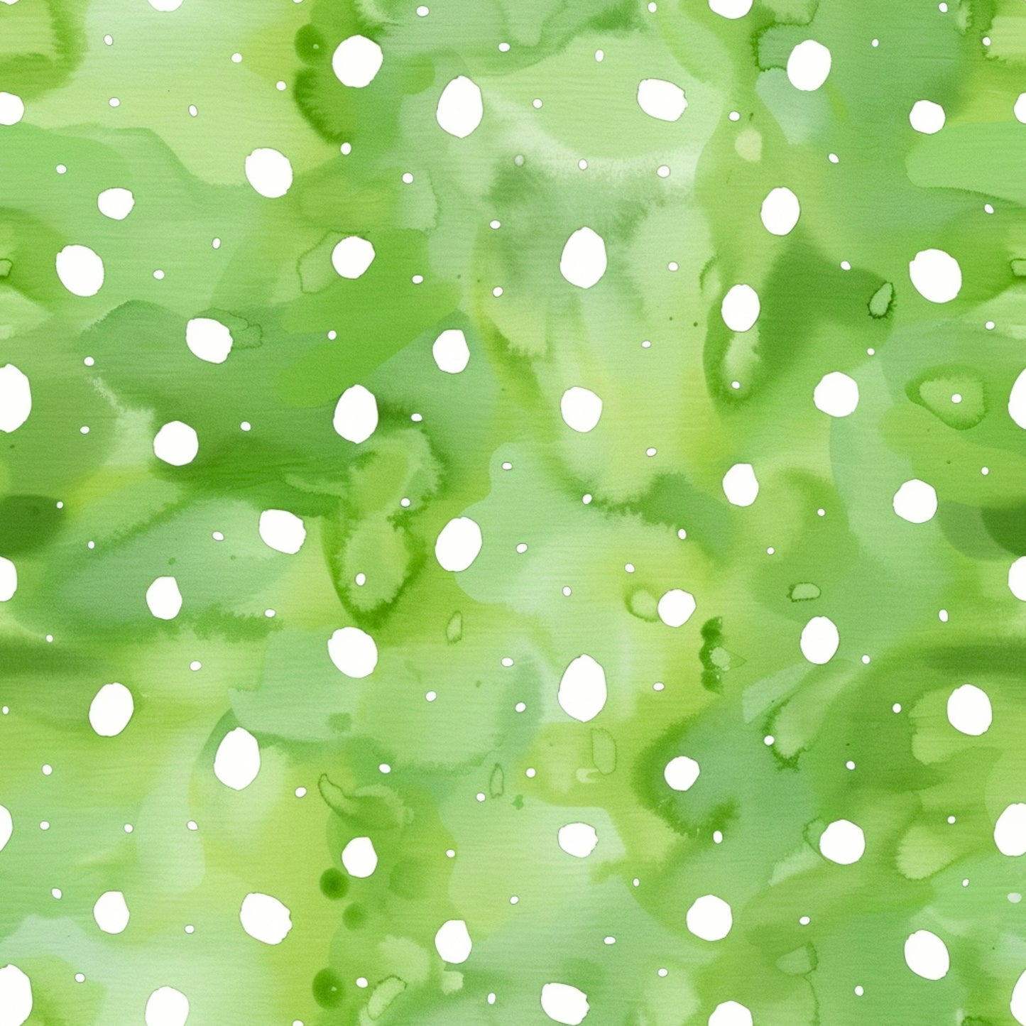 Tisk vzorca po naročilu - Pikice na zeleni