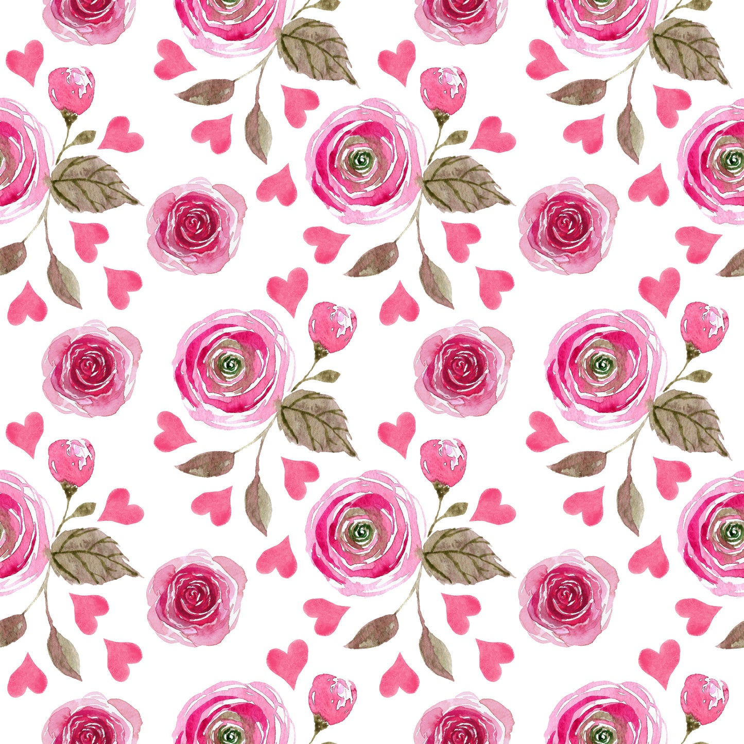 Tisk vzorca po naročilu - Watercolor vrtnice 2