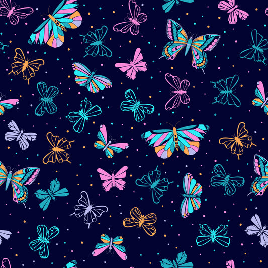 Tisk vzorca po naročilu - Metulji 4