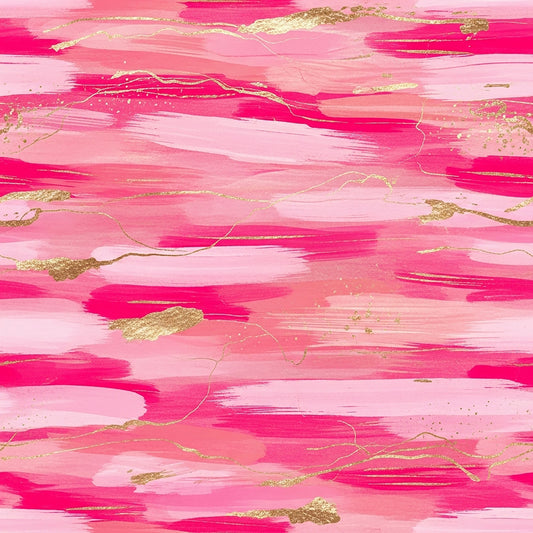 Tisk vzorca po naročilu - Pink abstrakt z zlato