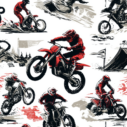 Tisk vzorca po naročilu - Motokros 2
