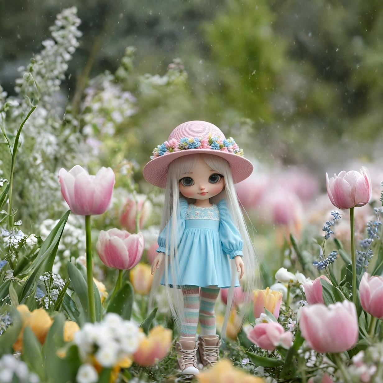 Panela - Punčka s klobučkom 9