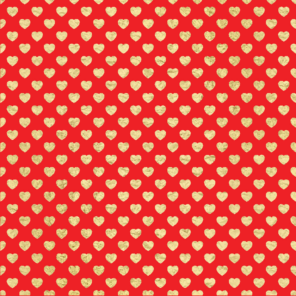 Tisk vzorca po naročilu - Zlati srčki