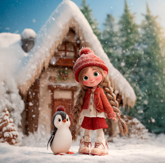 Panela - Zimska Punčka s pingvinčkom 2