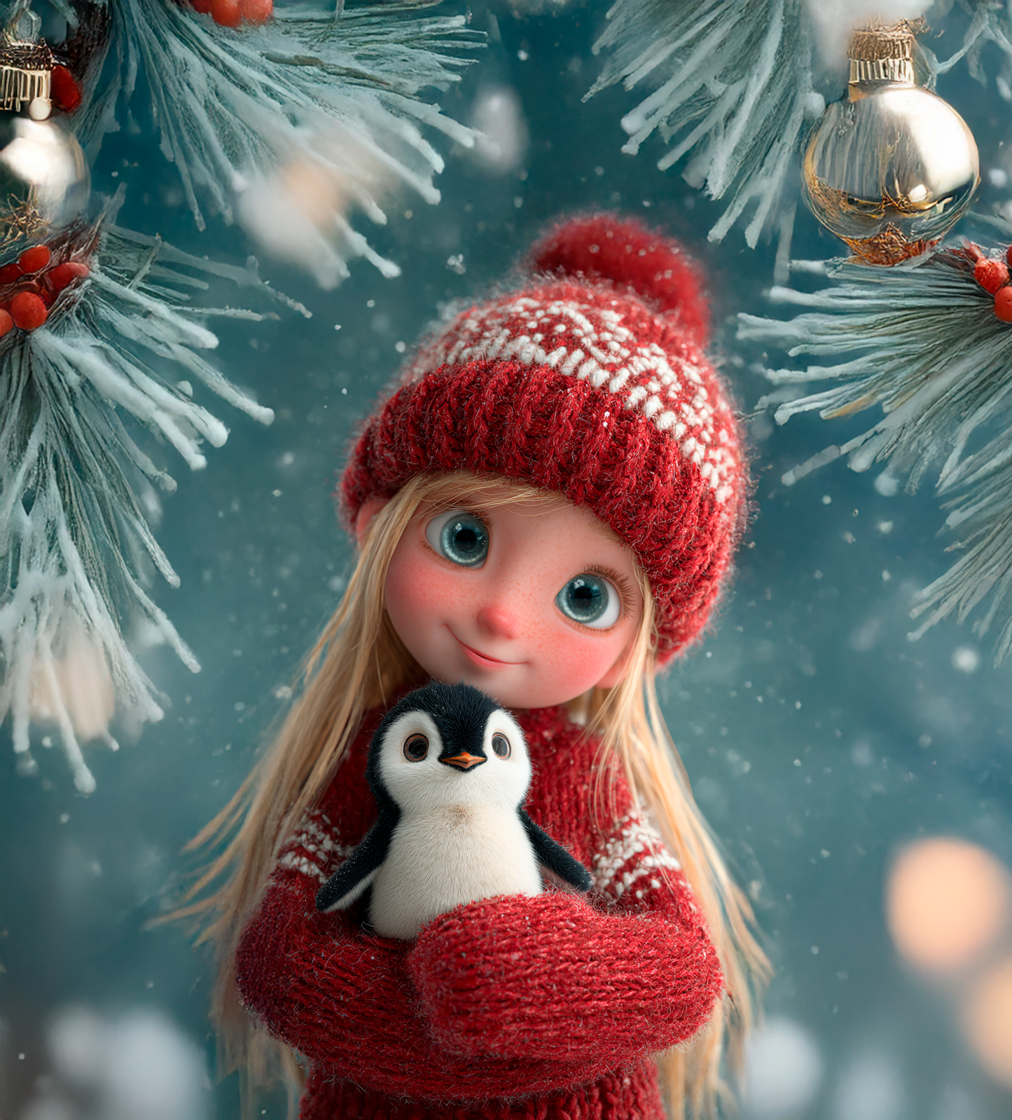 Panela - Zimska Punčka s Pingvinčkom 3