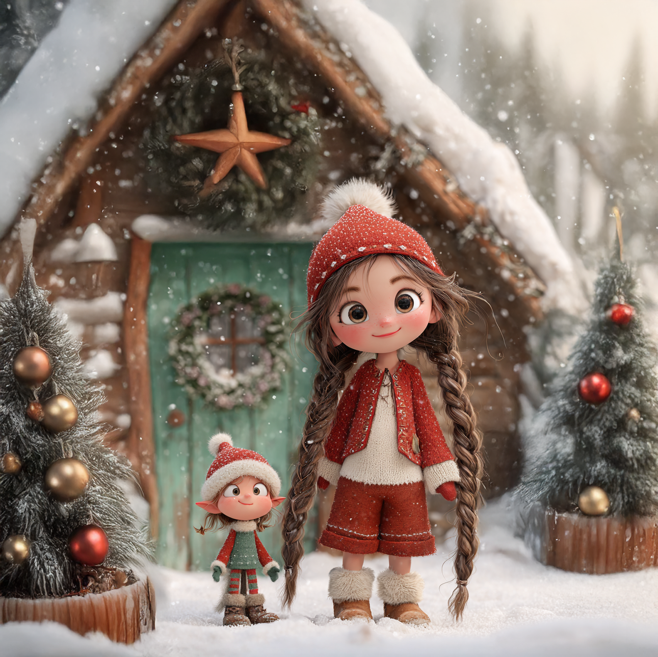 Panela - Zimska Punčka s Škratkom