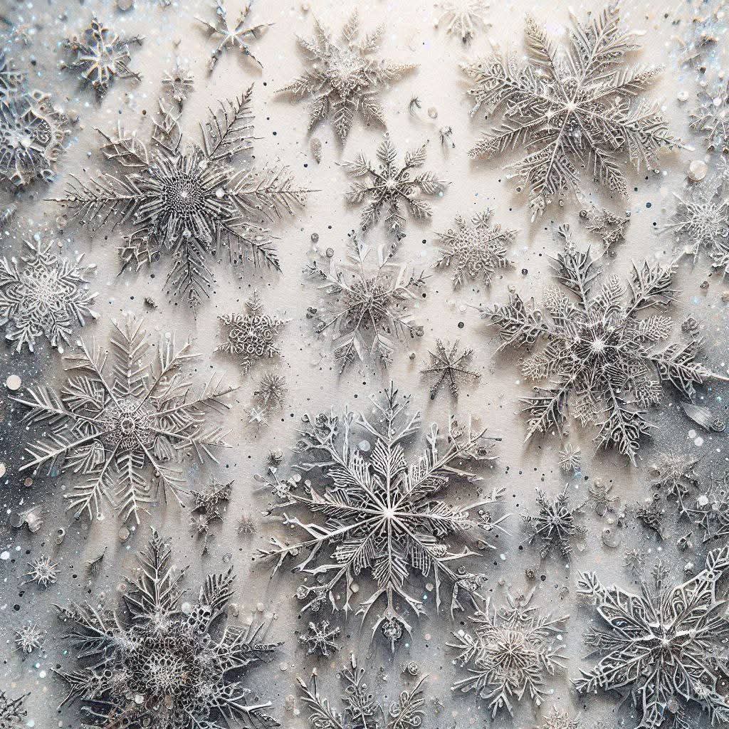 Tisk vzorca po naročilu - Snežinke 2