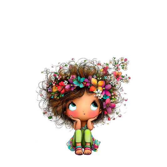 Panela - Punčka z rožicami v laseh