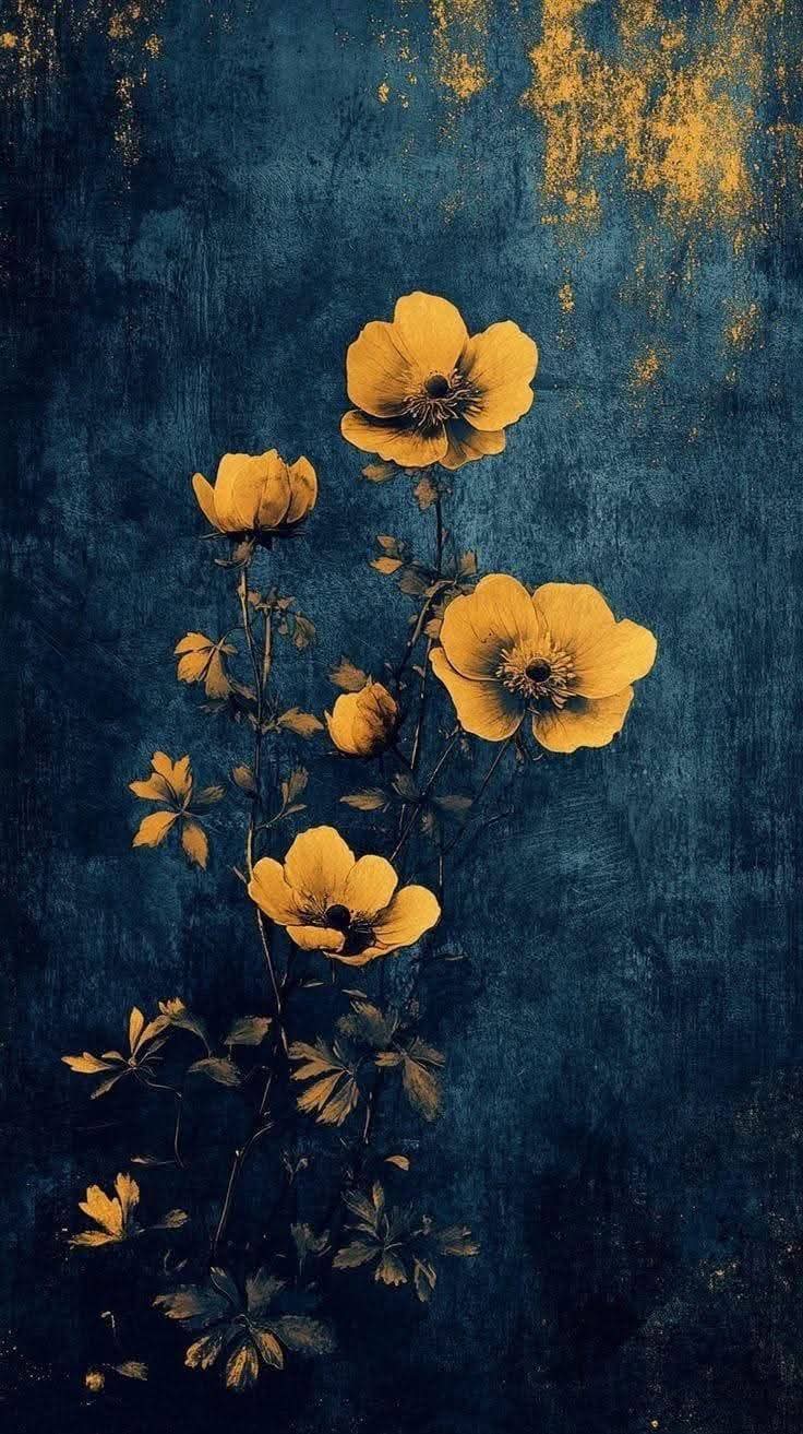 Tisk po naročilu - Panela - Rumene cvetlice