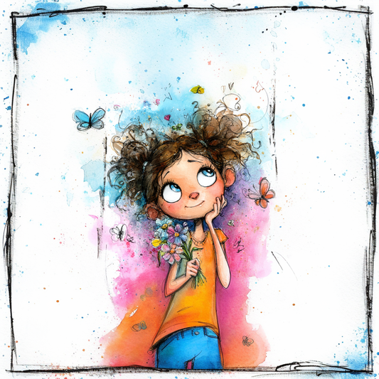 Panela - Punčka watercolor 6
