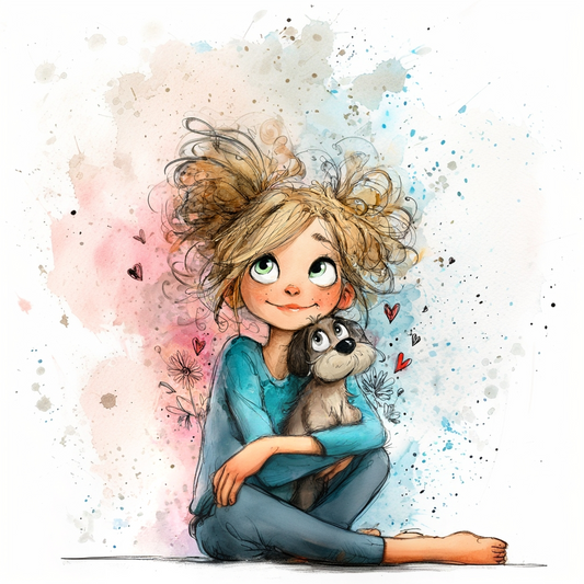 Panela - Punčka watercolor 7