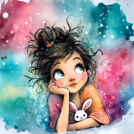 Panela - Punčka watercolor