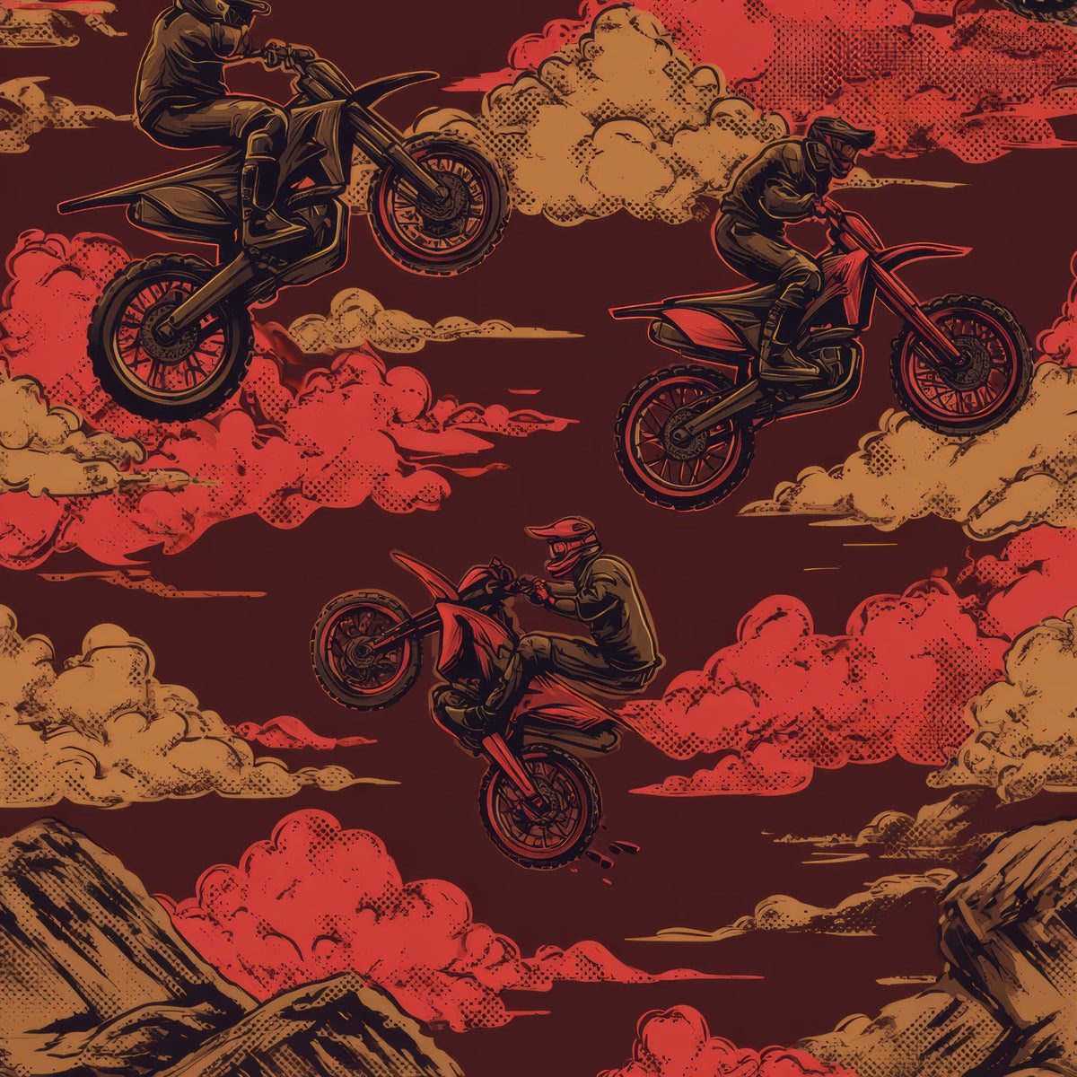 Tisk vzorca po naročilu - Motokros 3