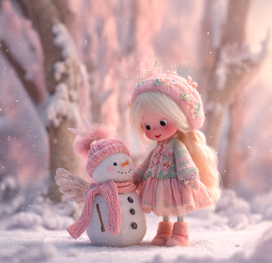 Panela - Zimska Punčka s Snežakom 5