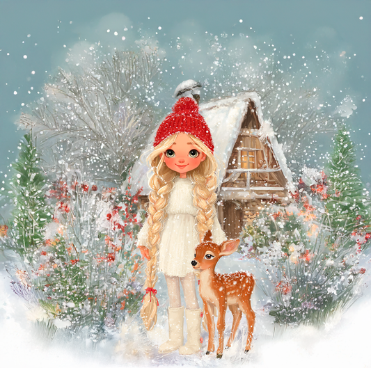 Panela - Zimska Punčka s srnico 2