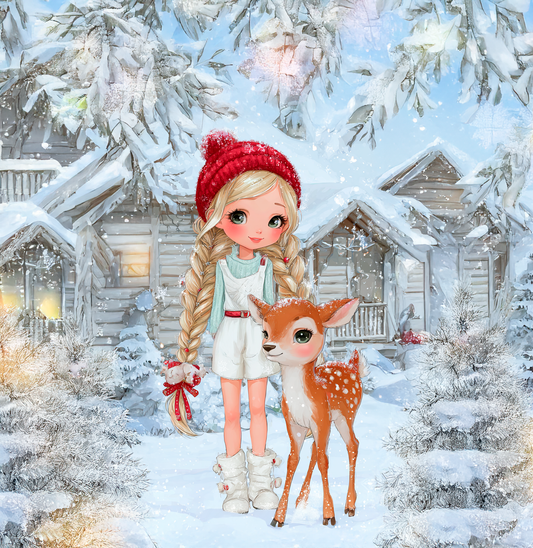 Panela - Zimska Punčka s srnico 3