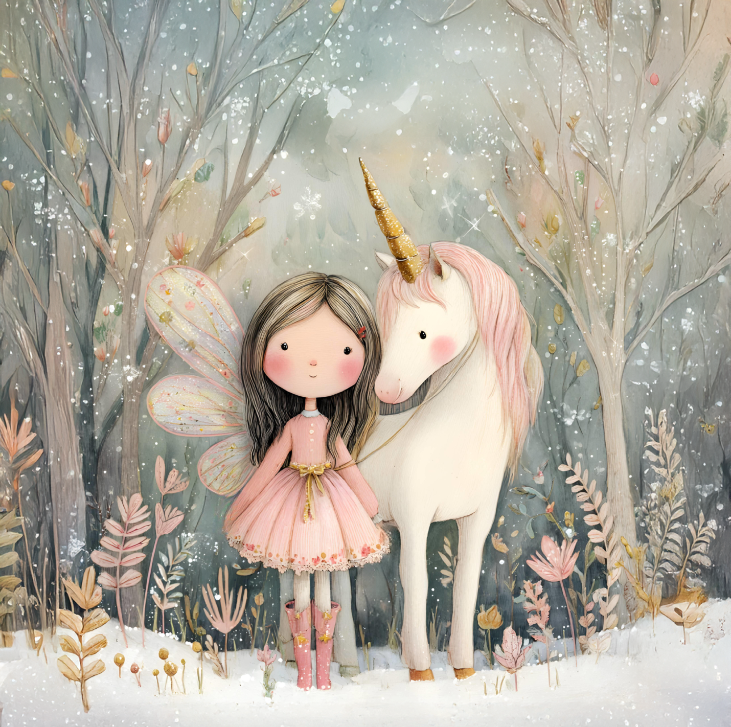 Panela - Zimska Punčka s samorogom